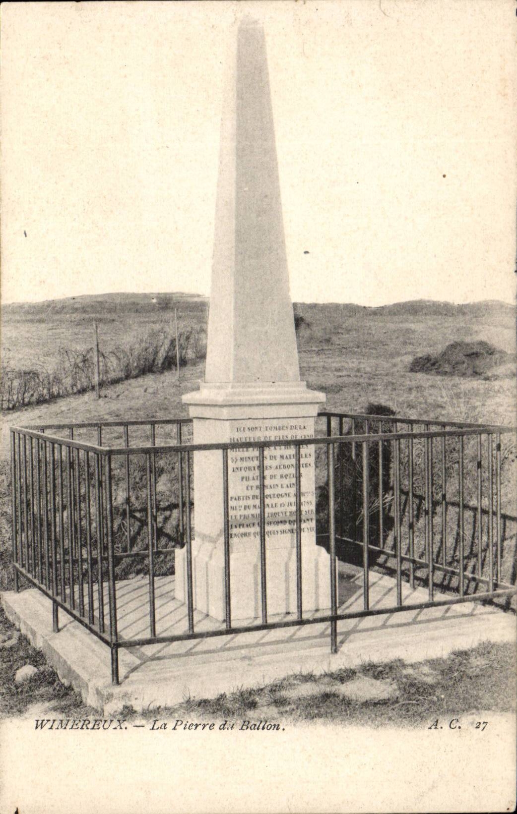 Wimereux - Pierre of Balloon CPA