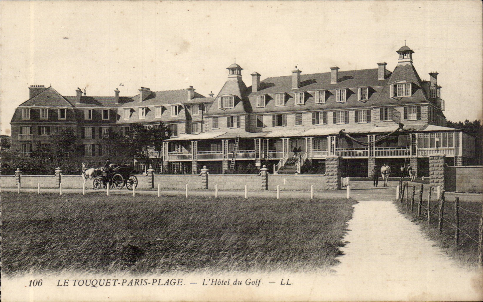 Touquet Paris Strand - das Hotel des Golfs - CPA