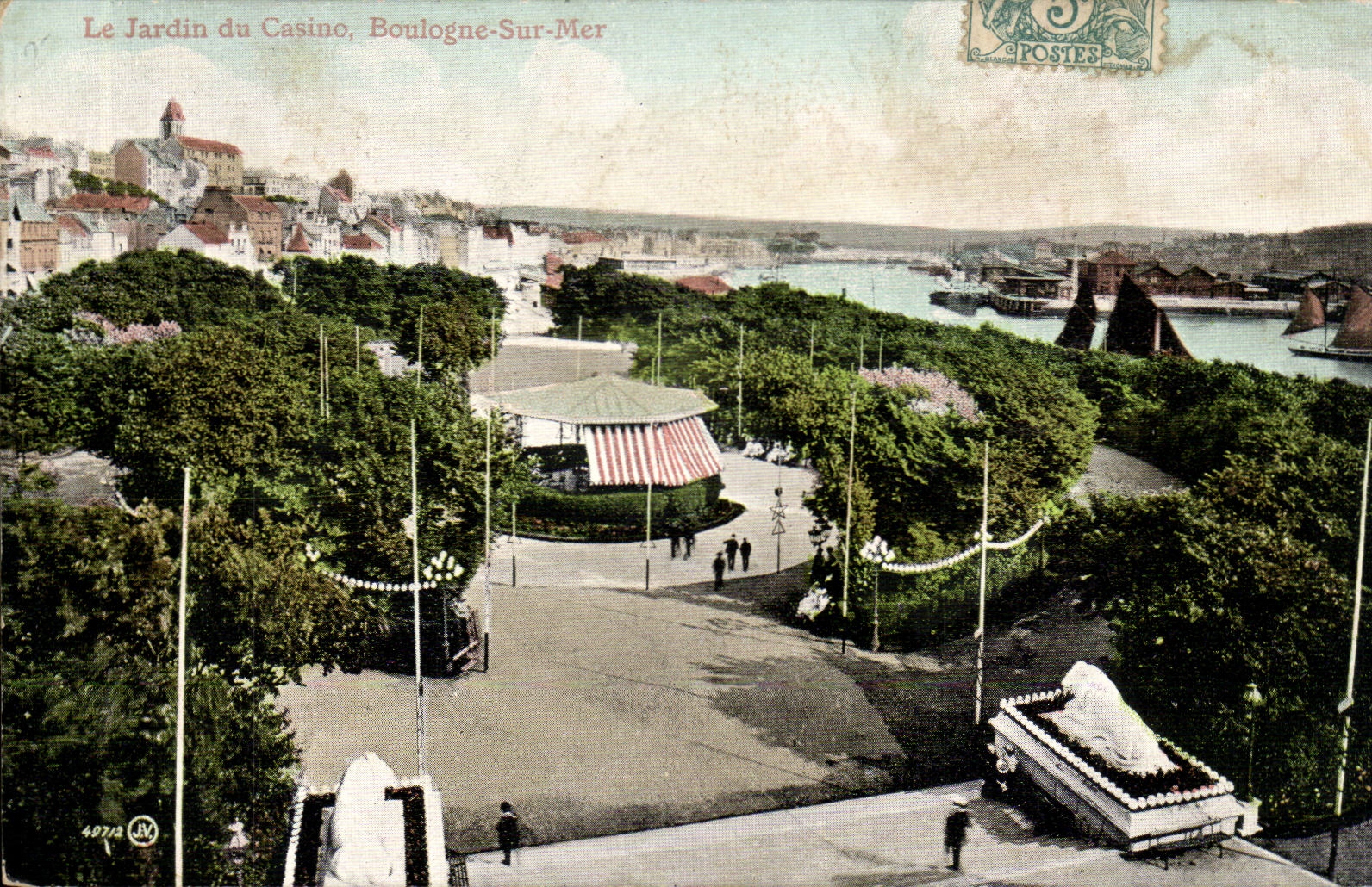 Boulogne on Sea - the Garden of Casino CPA