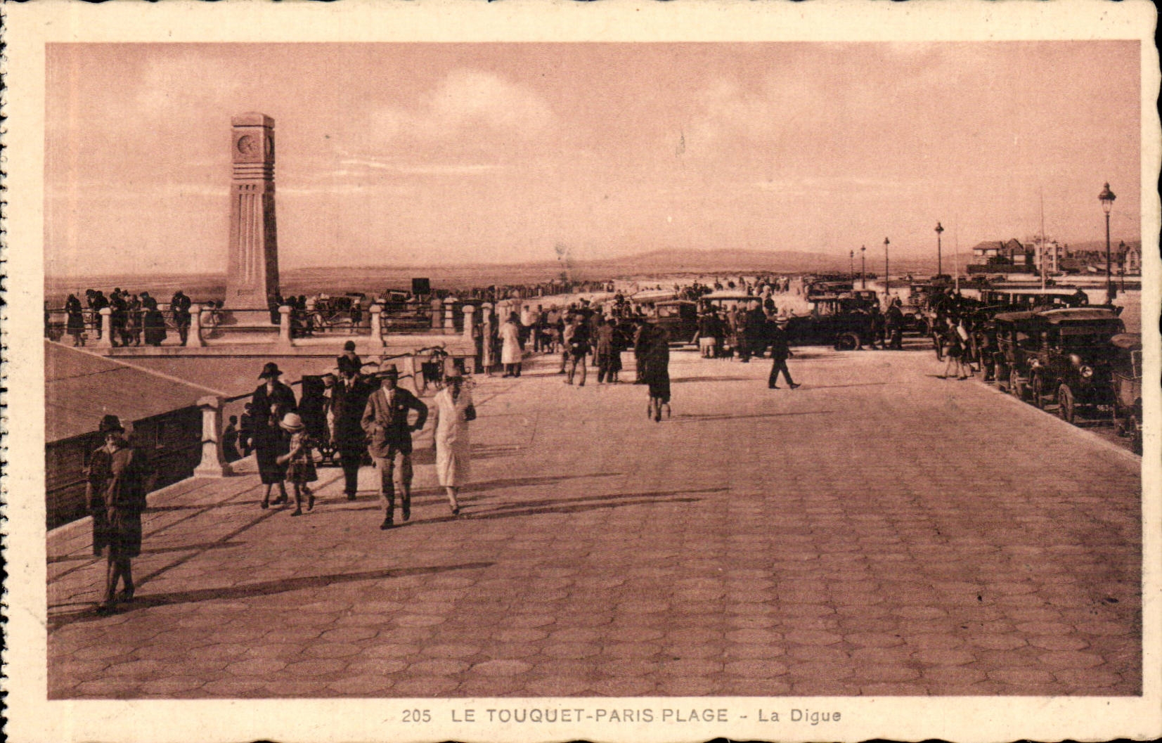 Touquet Paris Beach - the Dam - CPA