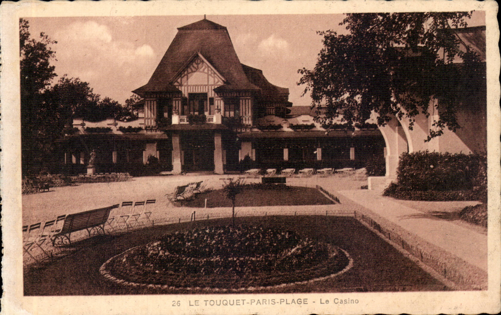 Touquet Paris Beach - the Casino - CPA