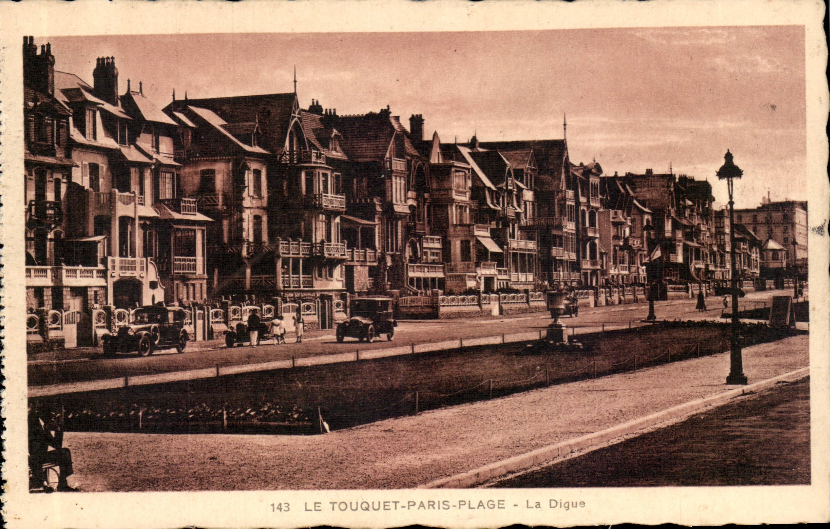 Touquet Paris Beach - the Dam - CPA