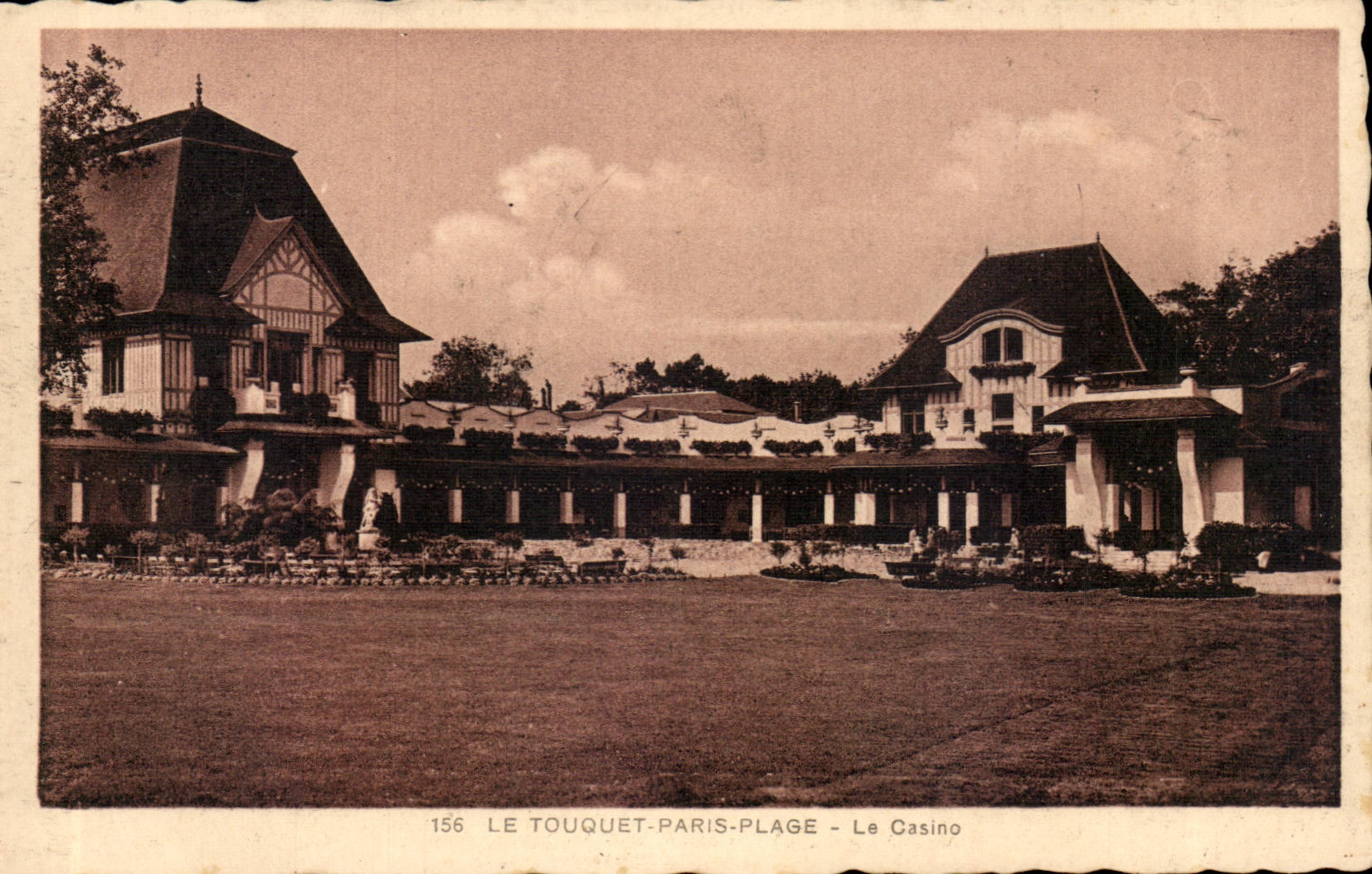 Touquet Paris Beach - the Casino - CPA