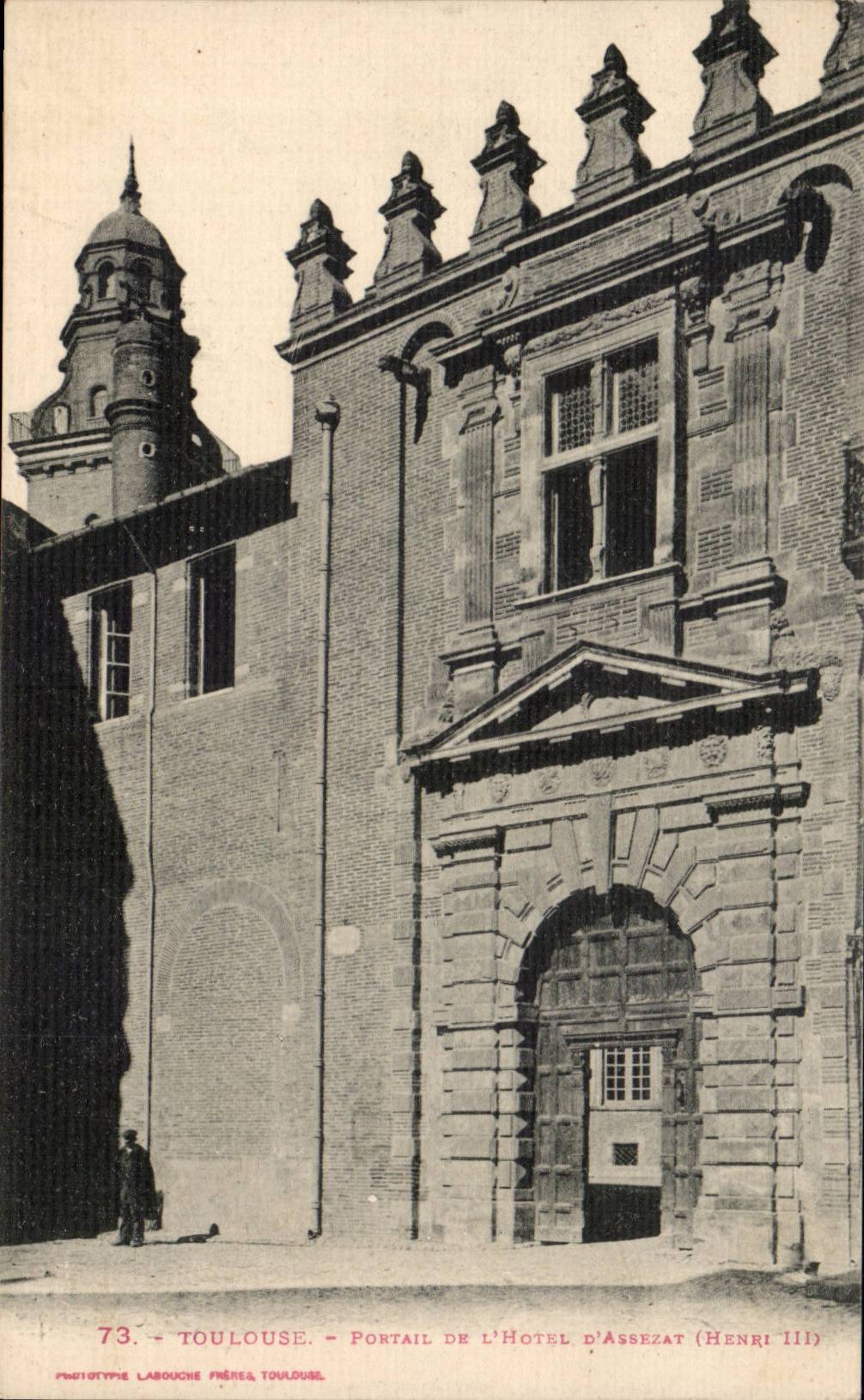 Toulouse - Portail de l'Hotel d'Assezat - CPA 