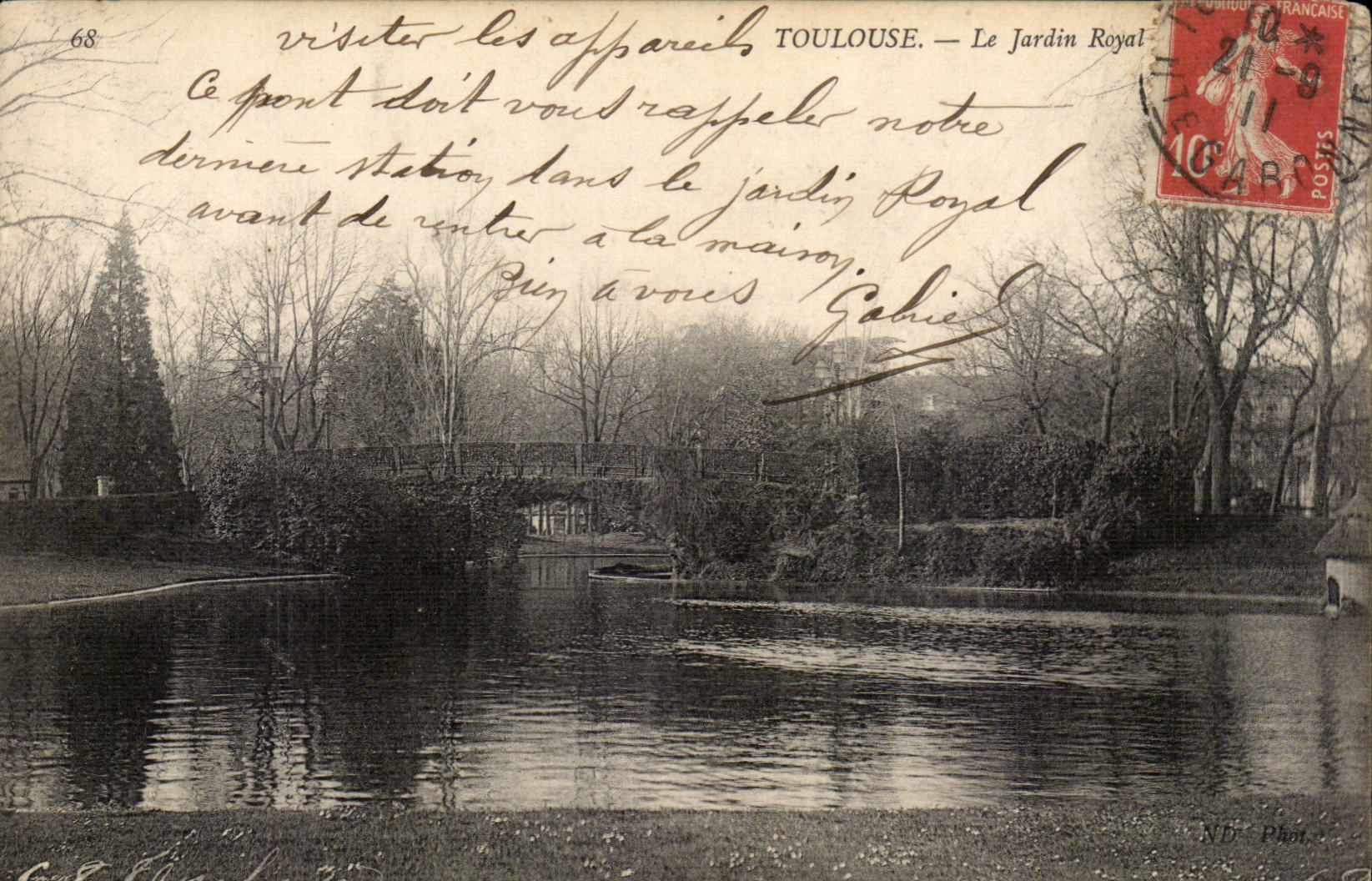 Toulouse - Le Jardin Royal - CPA 