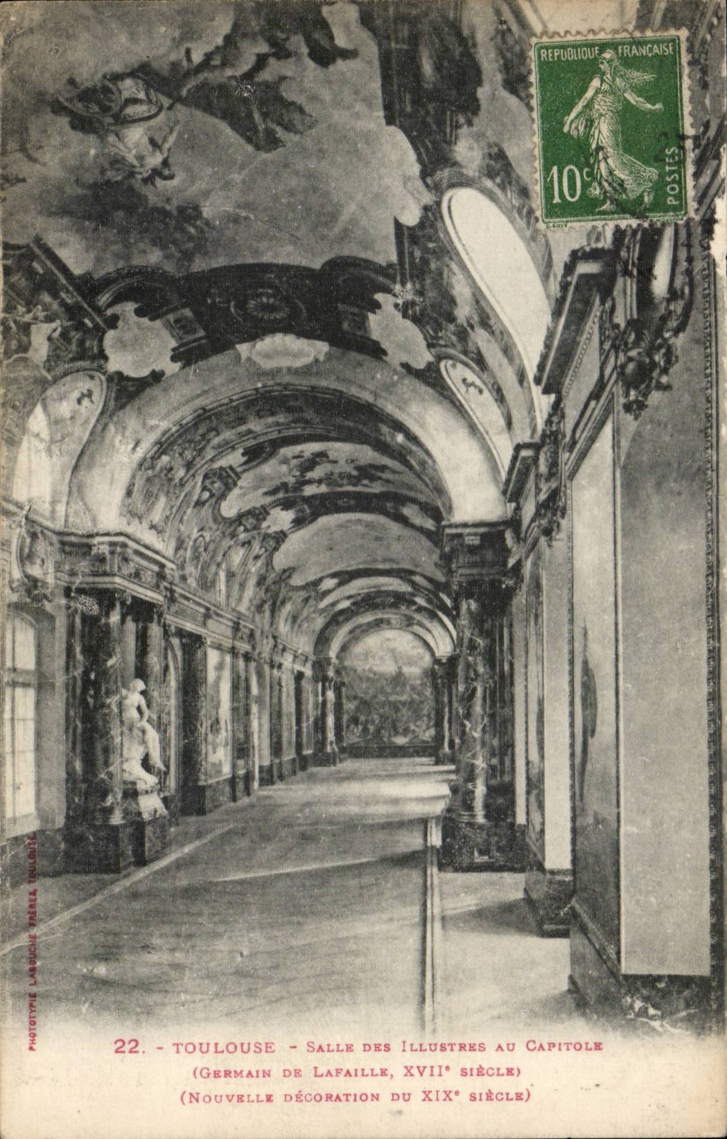 Toulouse - Salle des Illustres au Capitole - CPA