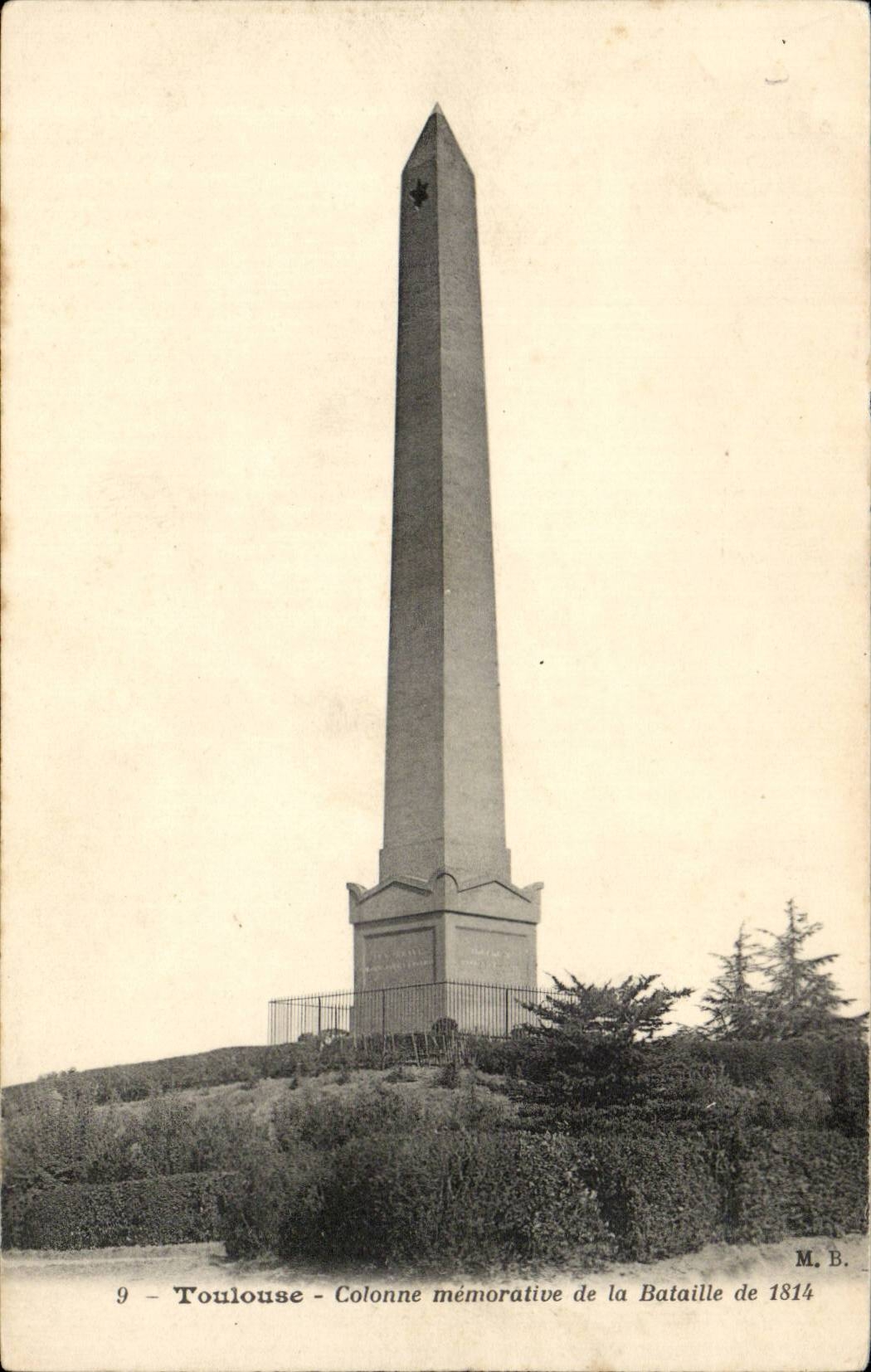 Toulouse - Colonne memorative de la Bataille de 1814- CPA 