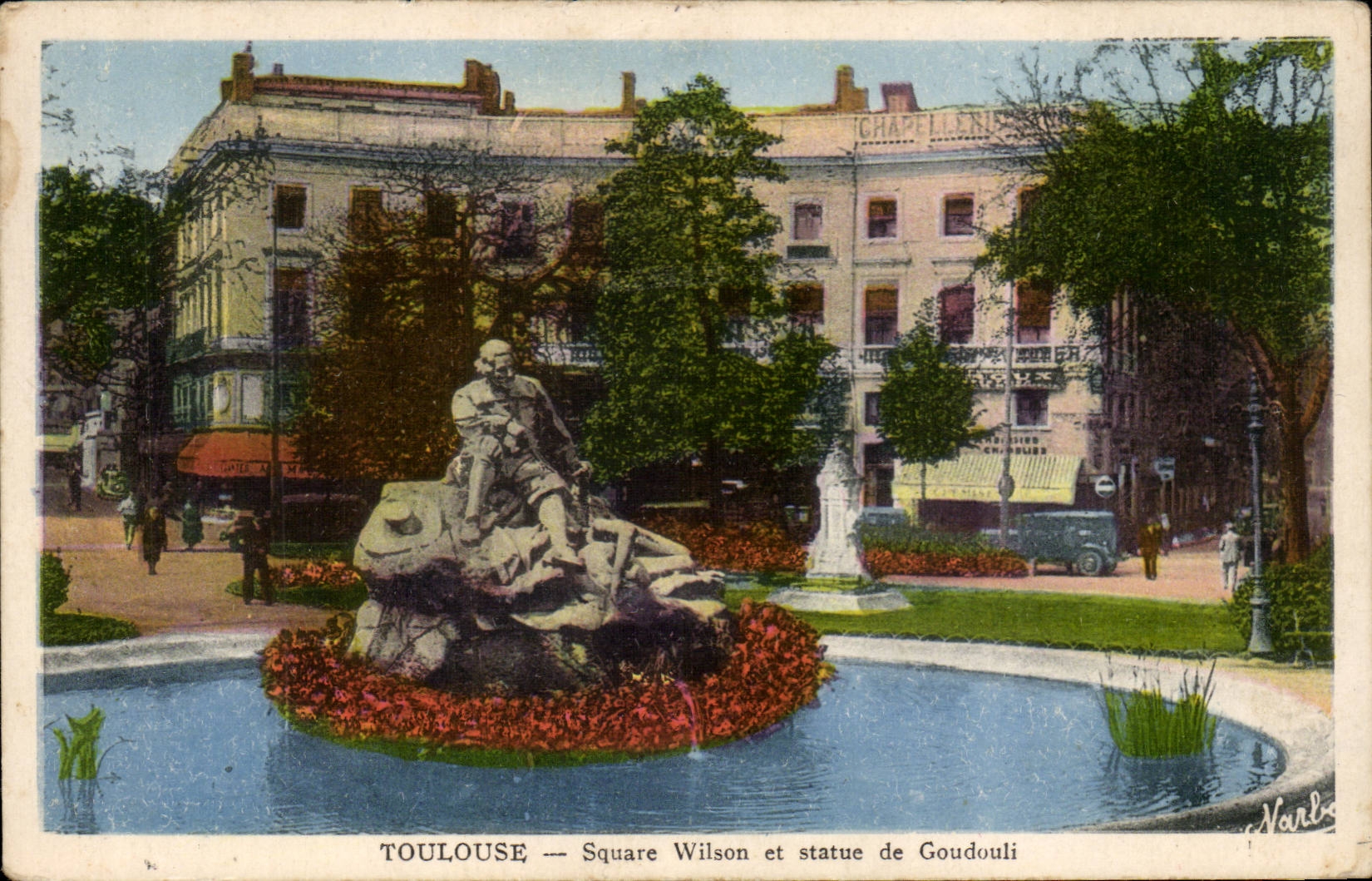 Toulouse - Square Wilson et Statue de Goudouli CPA