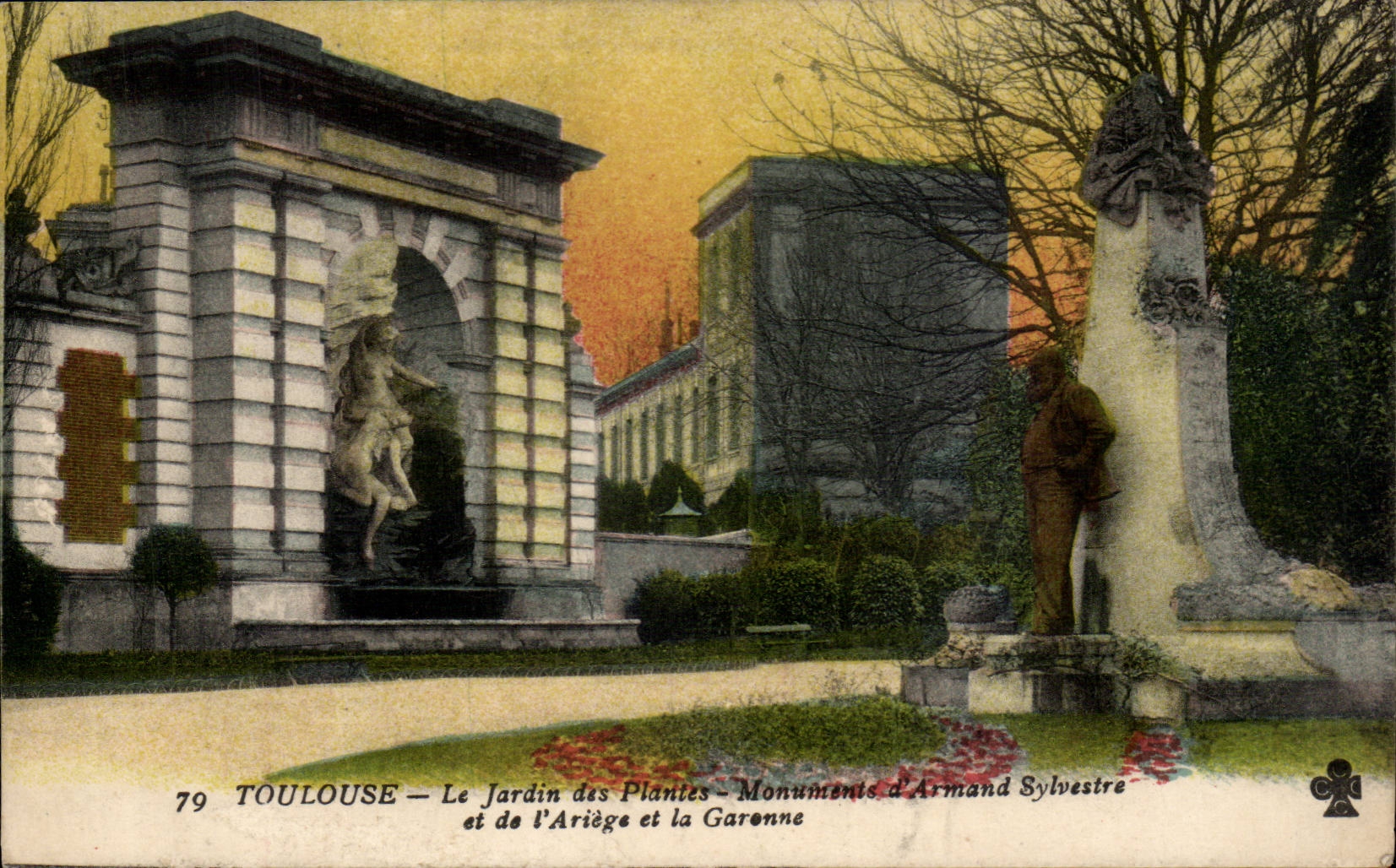 Toulouse - Le Jardin des Plantes - Monuments d'Armand Sylvestre et de l'Ariege et la Garonne - CPA