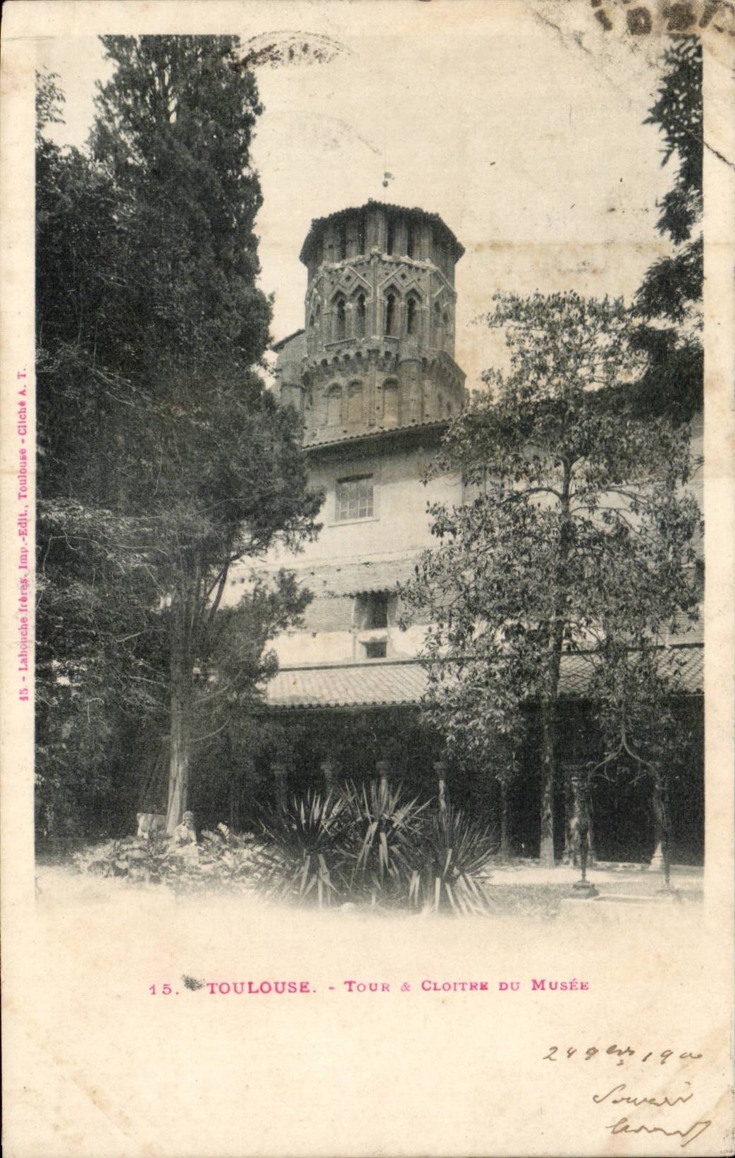 Toulouse - Tour et Cloitre du Musee - CPA