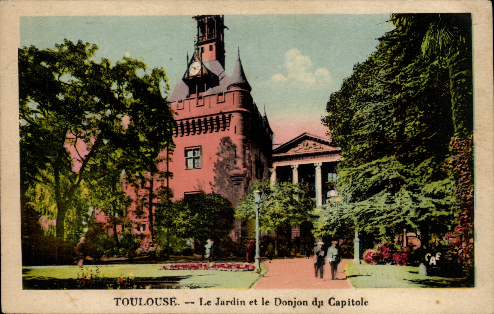 Toulouse - Le Jardin et le Donjon du Capitole - CPA 