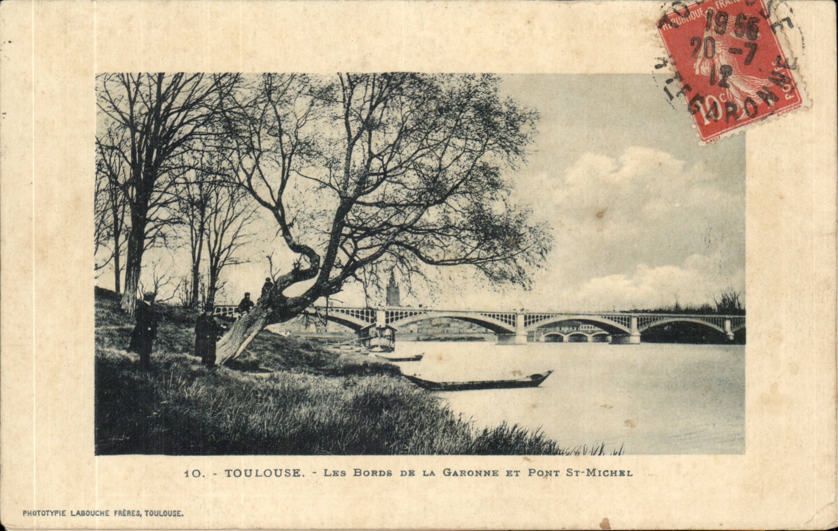Toulouse - Les Bords de la Garonne et Pont Saint Michel - CPA 