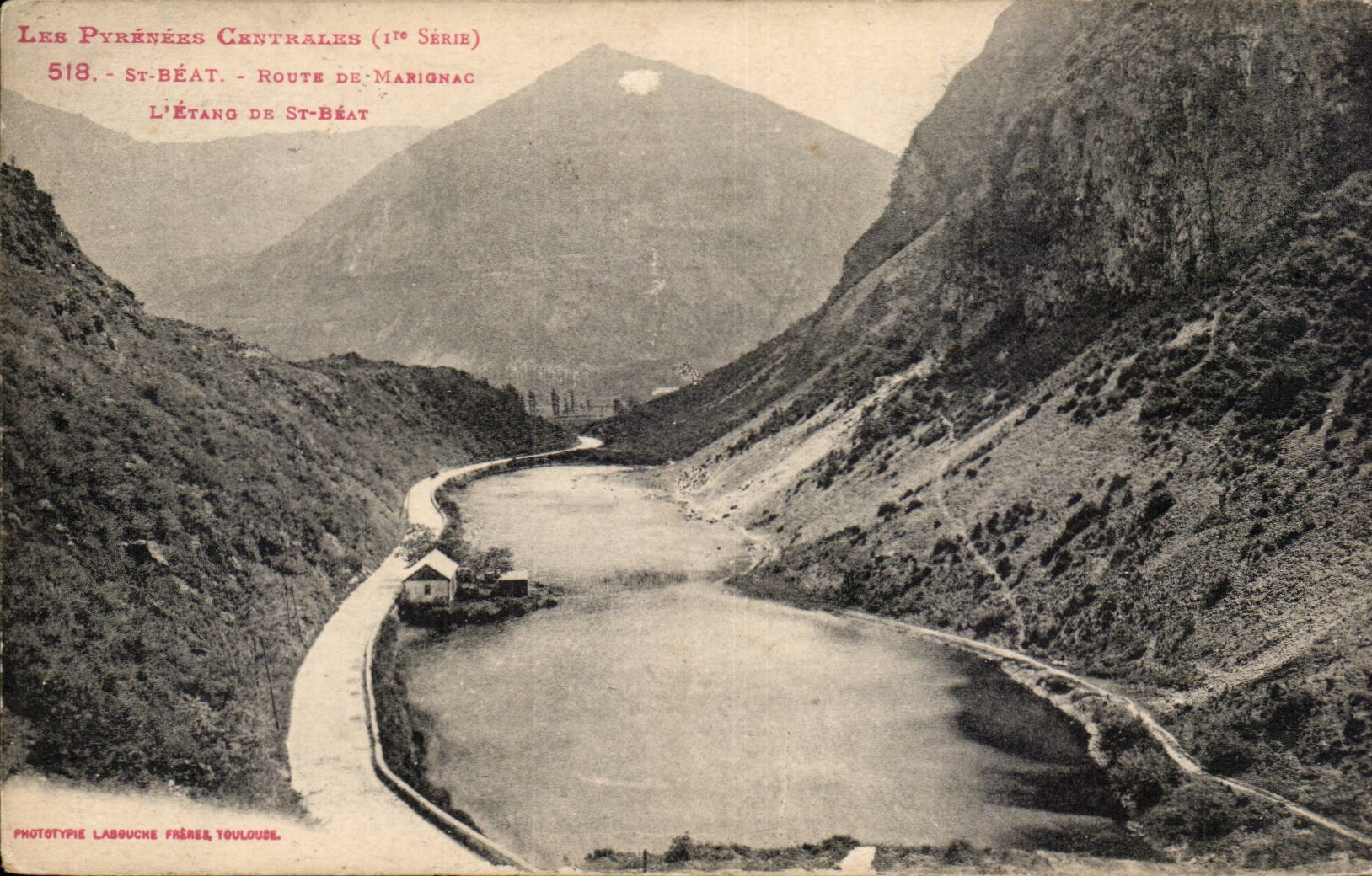 Saint Happy - Road of Marignac - the Pond of Saint Happy - CPA