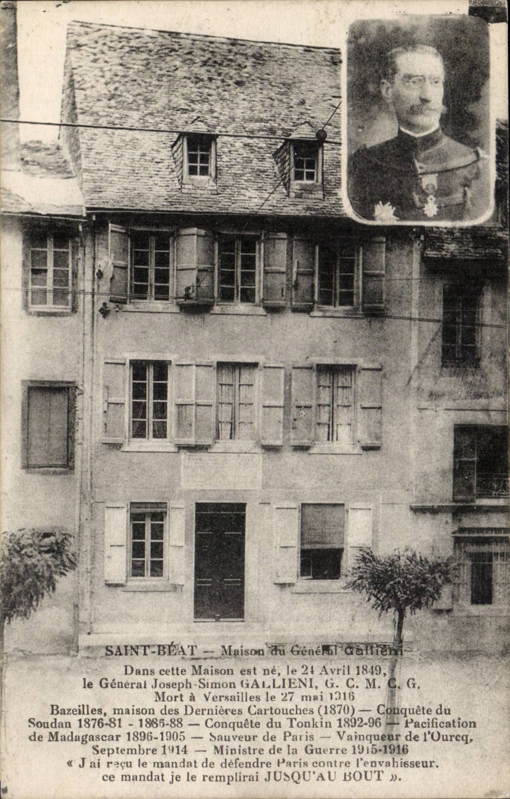 Saint Happy - House of General Gallieni - CPA