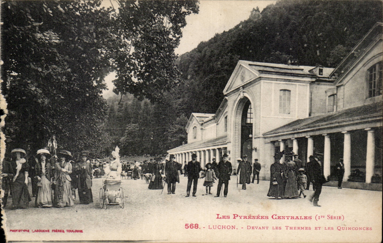 Luchon - vor den thermischen Badern - CPA