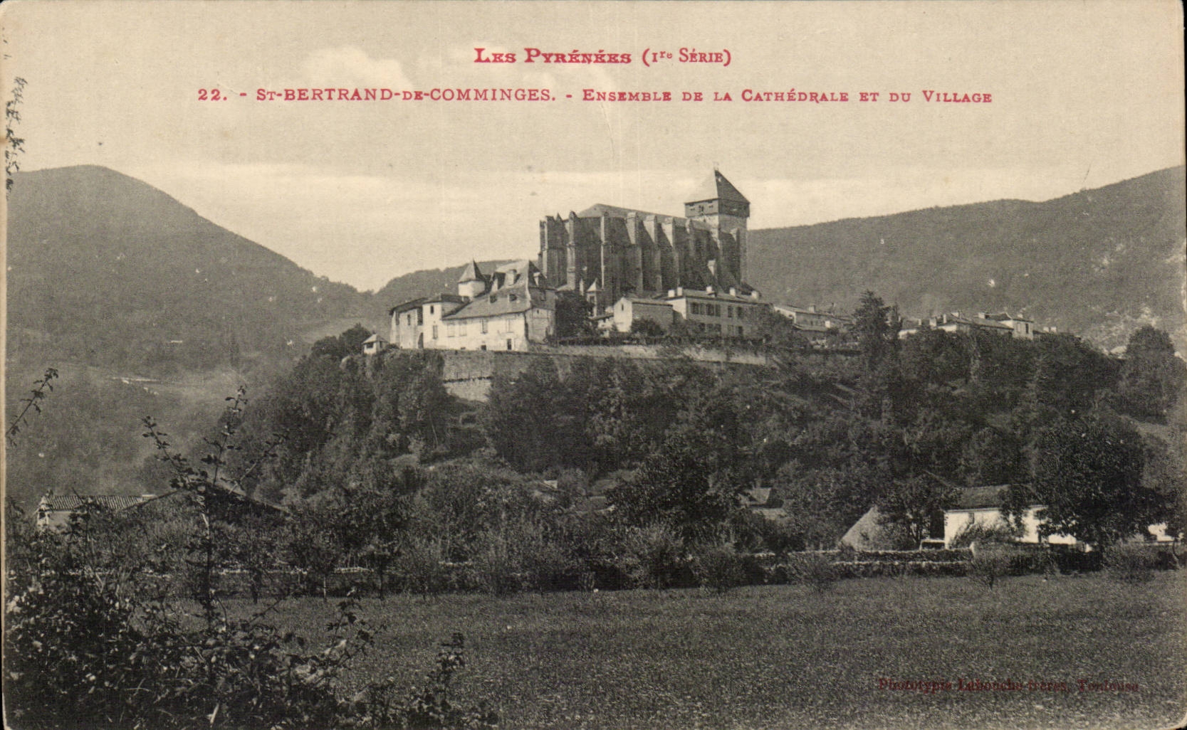 Saint Bertrand de Comminges - Together of the Cathedral and Village CPA