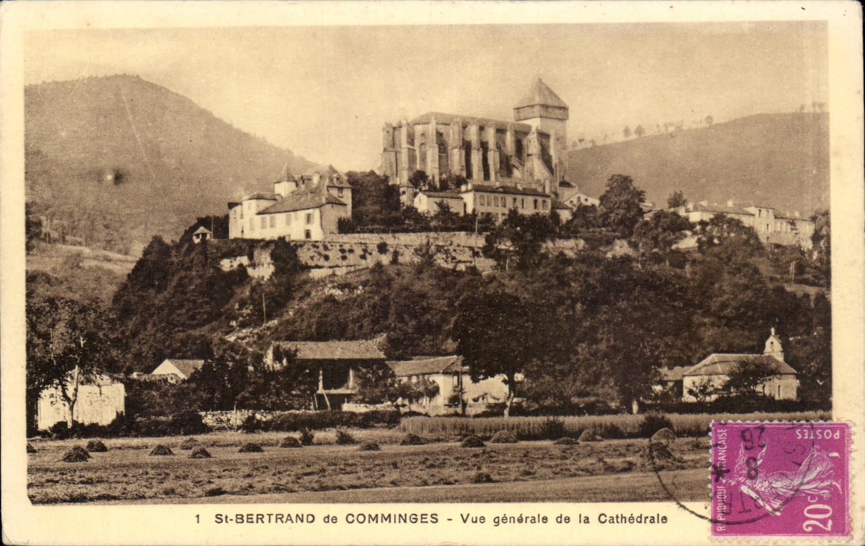 Saint Bertrand de Comminges - View of Cathedral CPA