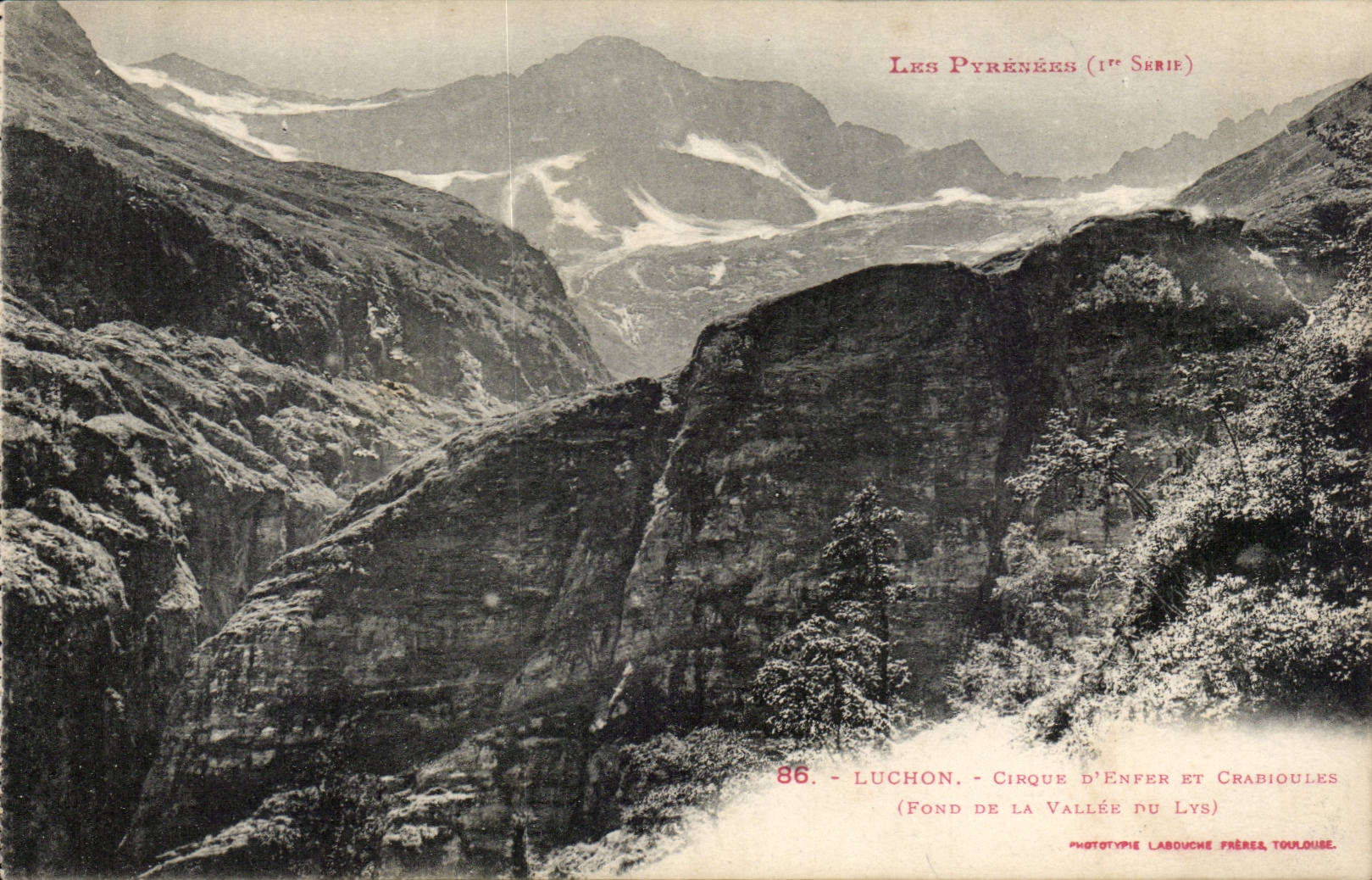 Luchon - Circus of Hell - Fund of has Vallee of the Lily - CPA