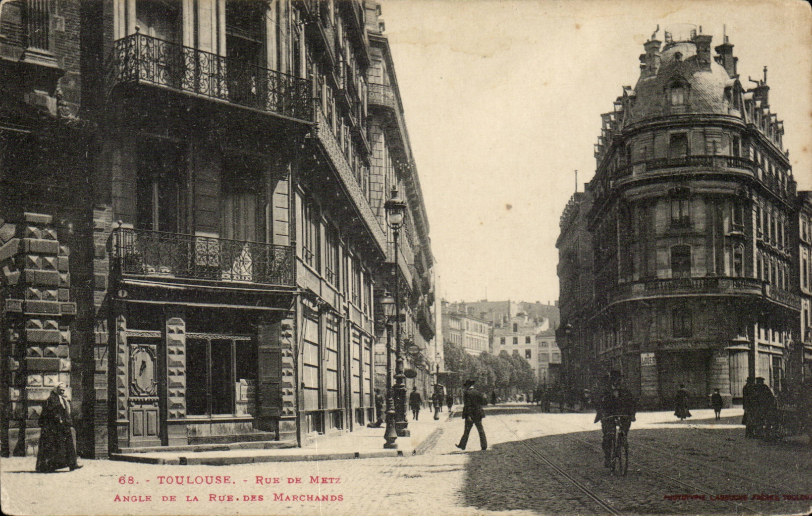 Toulouse - Rue de Metz - Angle de la Rue - Les Marchands CPA 
