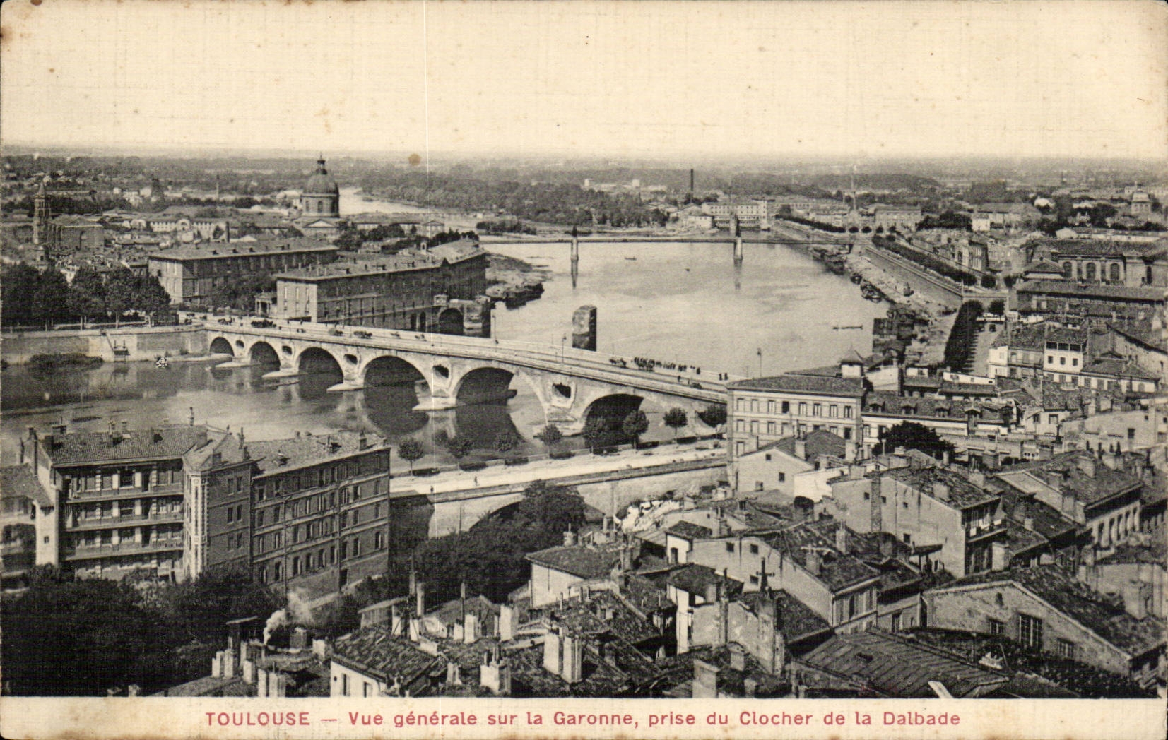 Toulouse - Vue Generale sur la Garonne prise du Clocher de la Dalbade - CPA