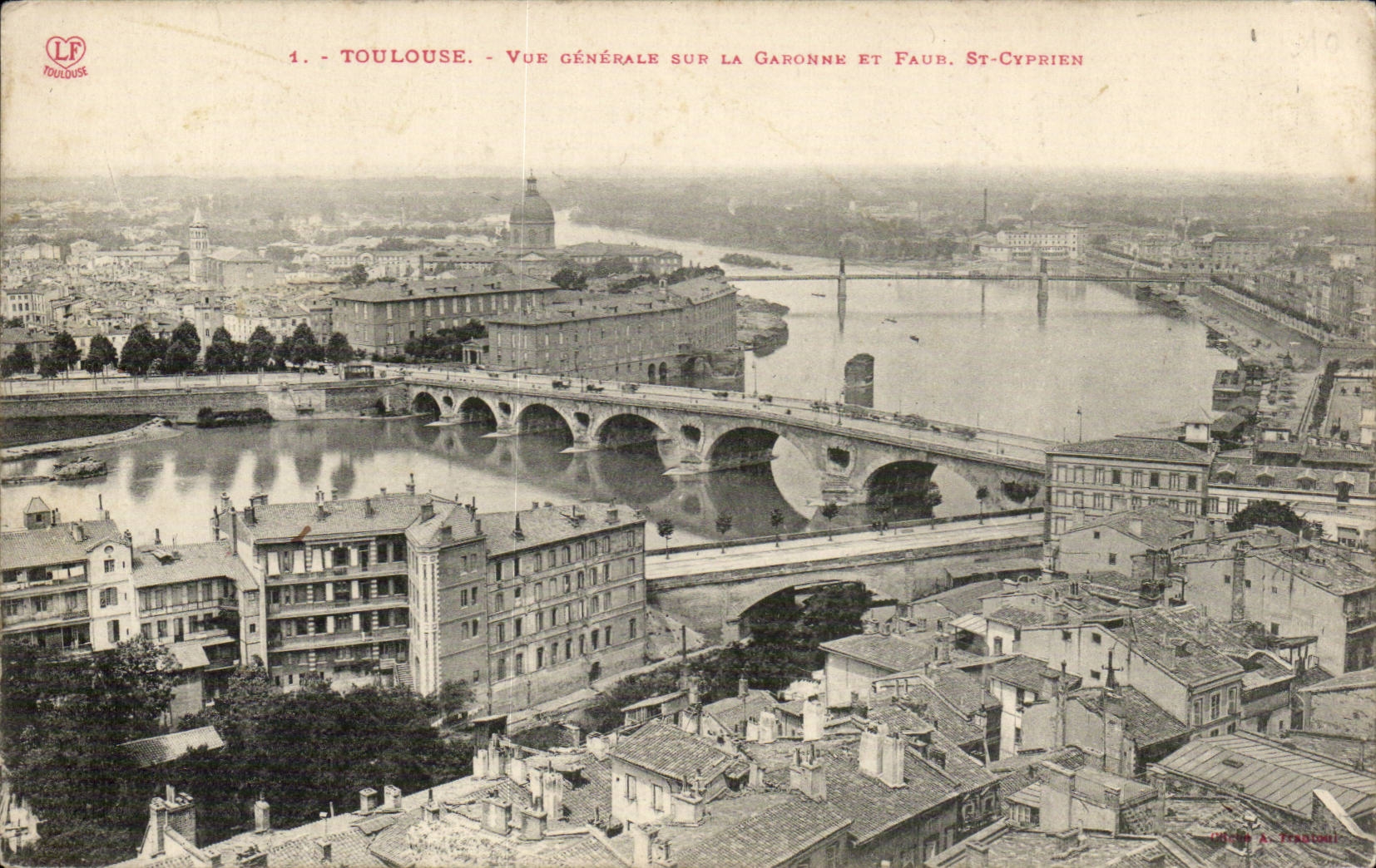 Toulouse - Vue Generale sur la Garonne et St Cyprien - CPA 