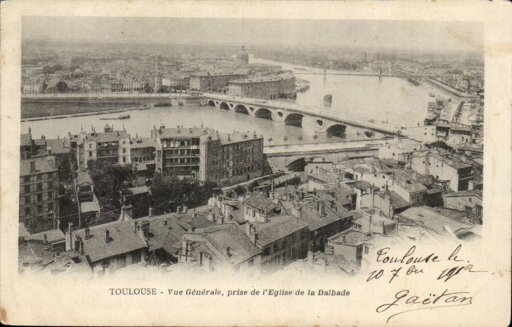 Toulouse - Vue Generale prise de l'Eglise de la Dalbade - CPA