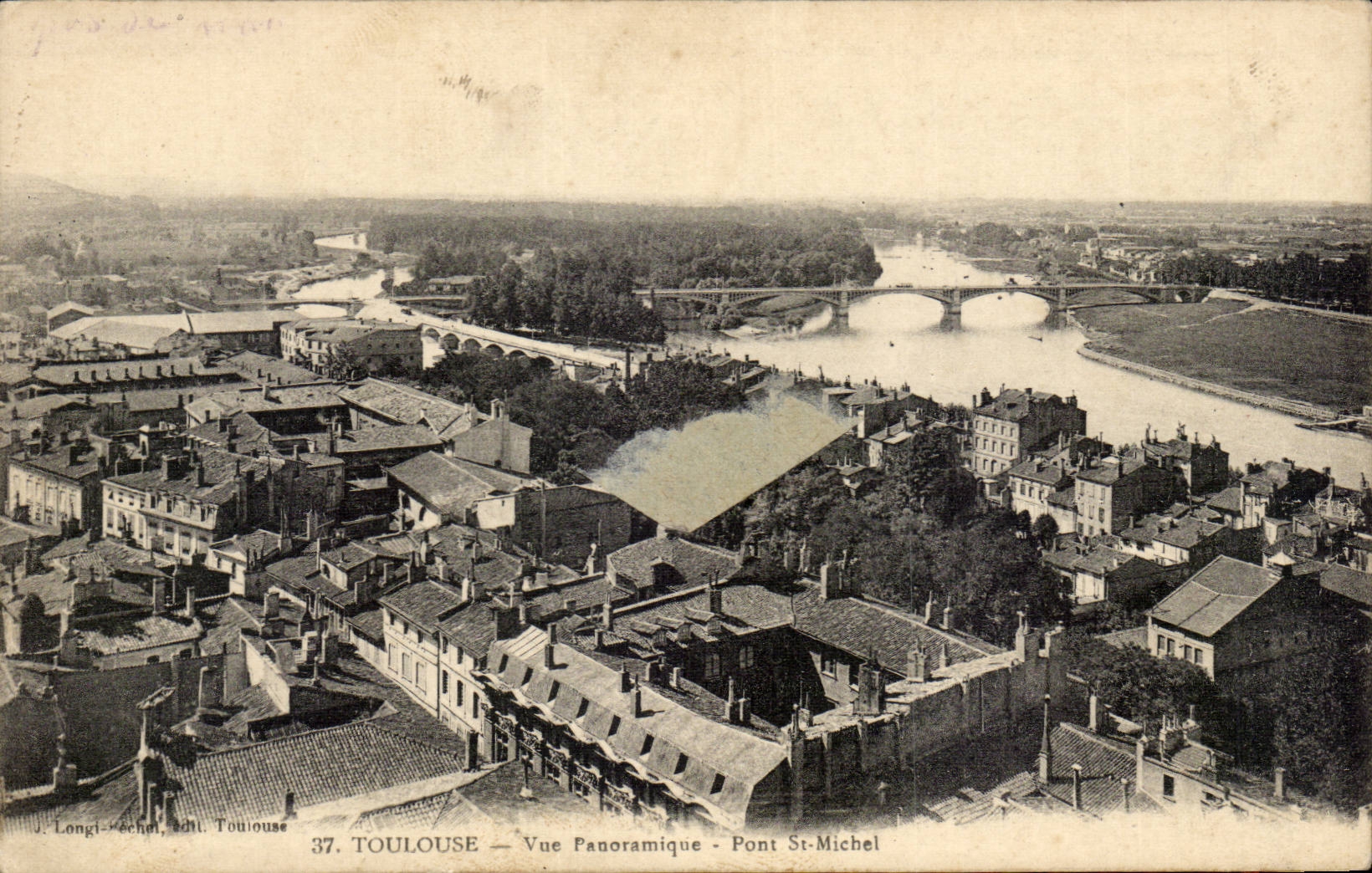 Toulouse - Vue Panoramique - Pont St Michel - CPA