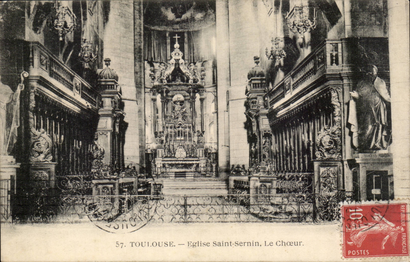 Toulouse - Eglise Saint Sernin - Le Choeur - CPA 