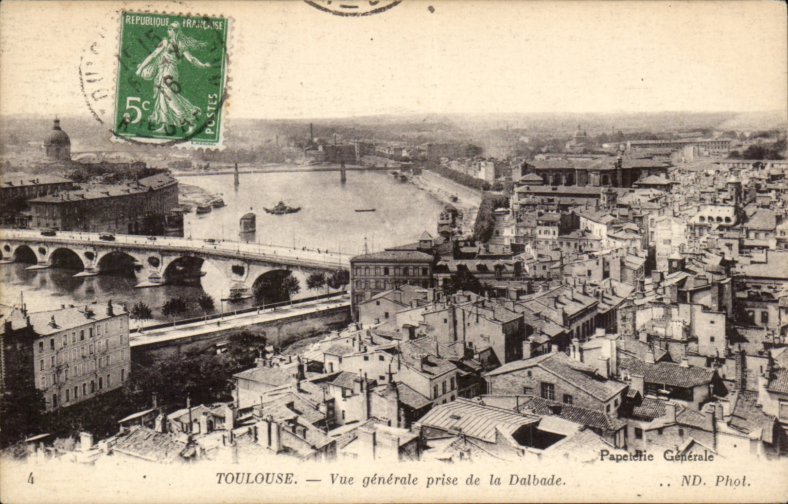 Toulouse - Vue Generale prise de la Dalbade - CPA 