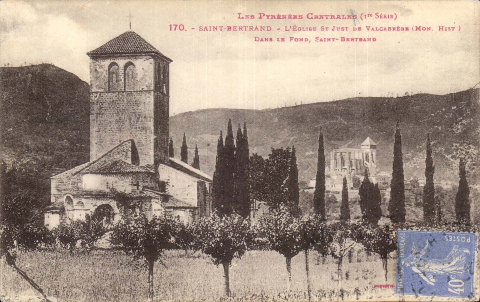 Saint Bertrand - the Church St Just de Valcaderes CPA