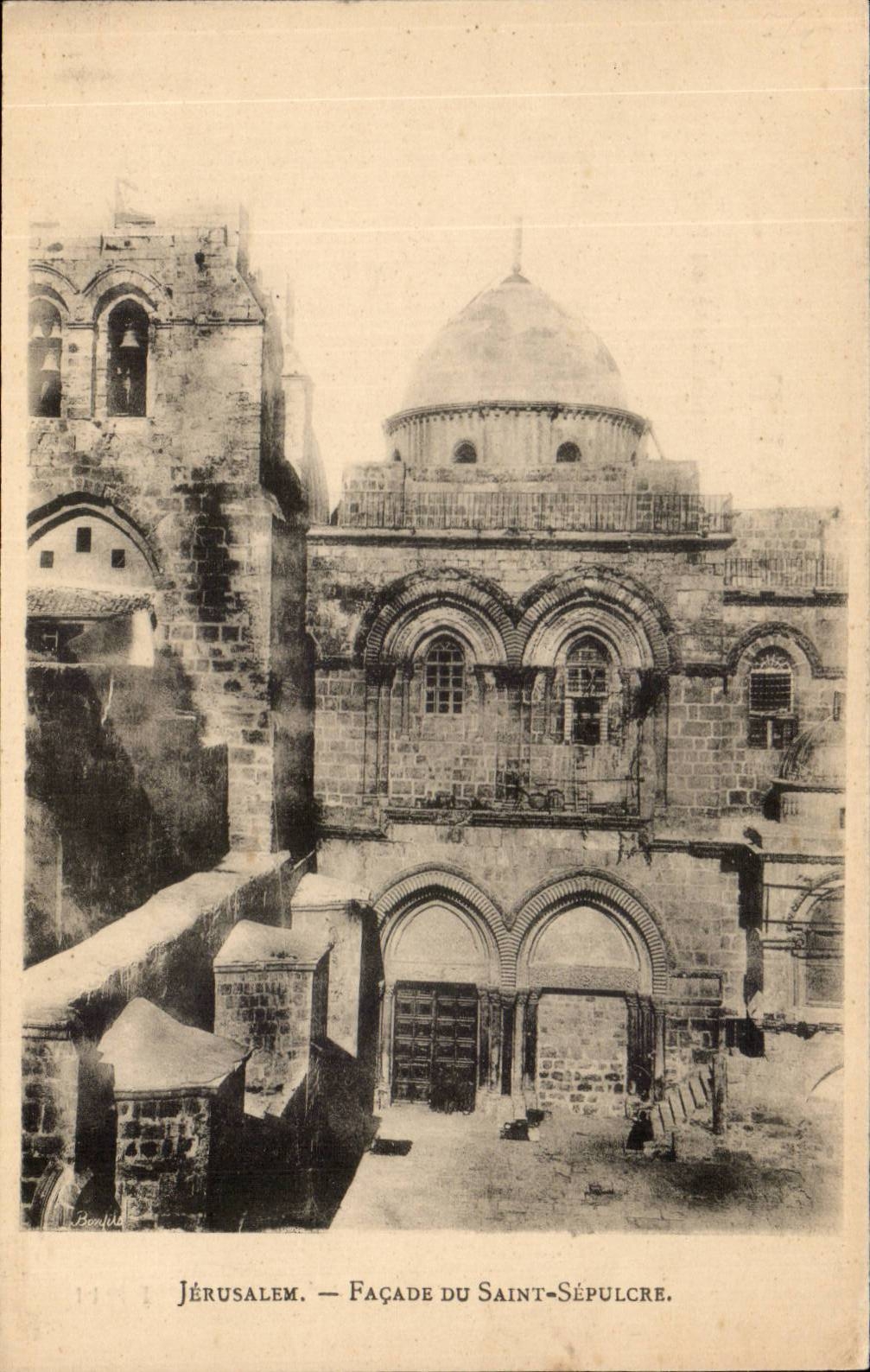 Israel - Jerusalem - Frontage of Saint Sepulchre - CPA