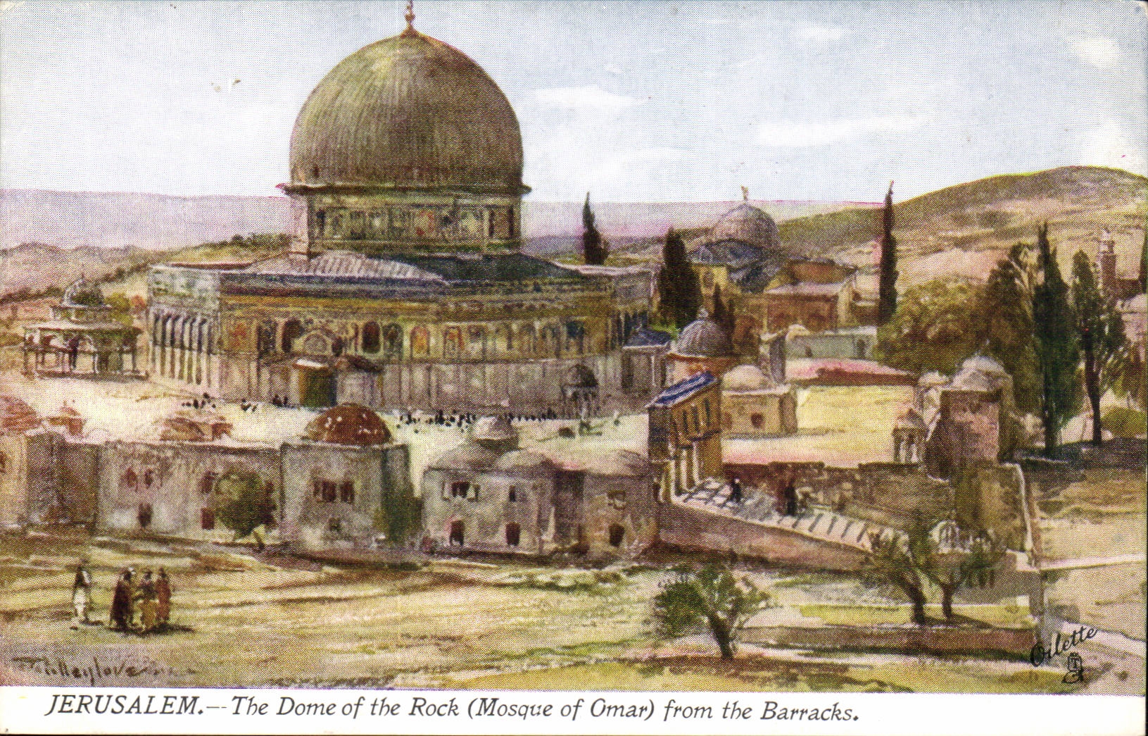 Israel - Jerusalem - The Dome off the Rock'n'roll - Mosque off Omar - CPA