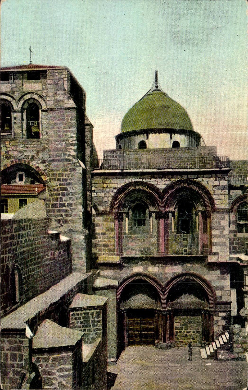 Israel - Jerusalem - Frontage of St Sepulchre - Church off the Sepulchre - Grabeskirche CPA