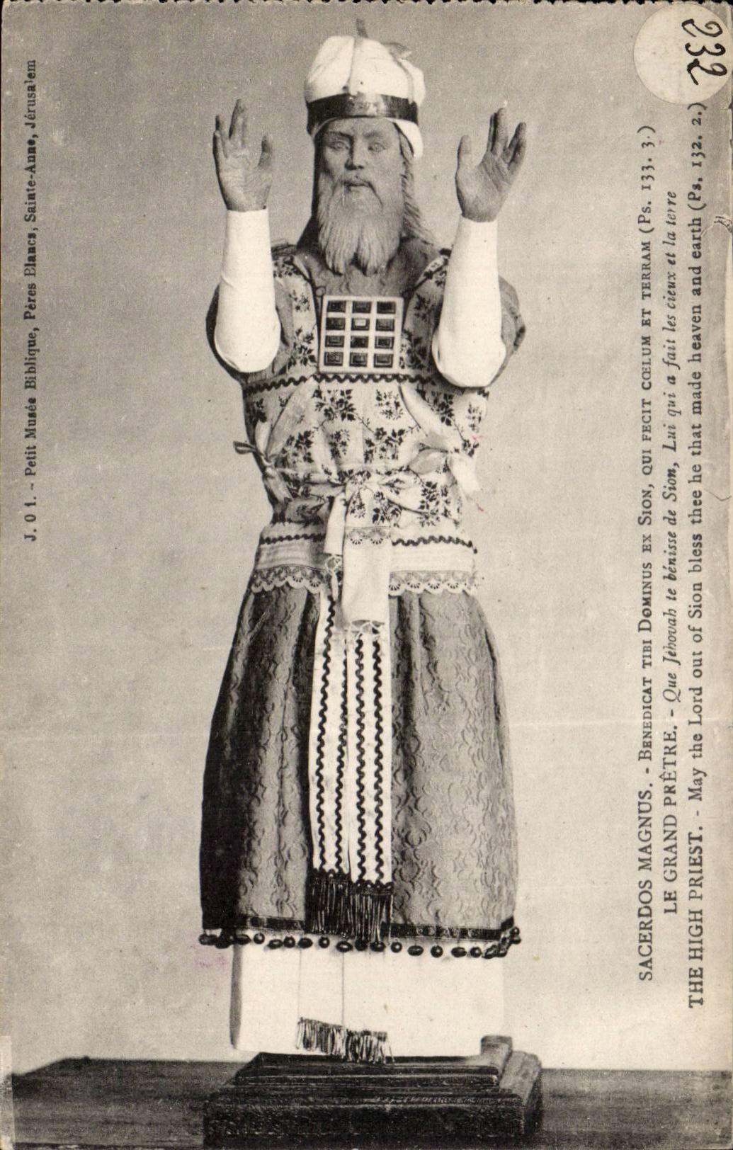 Israel - Jerusalem - der hohe Priester - der grosse Priester - CPA