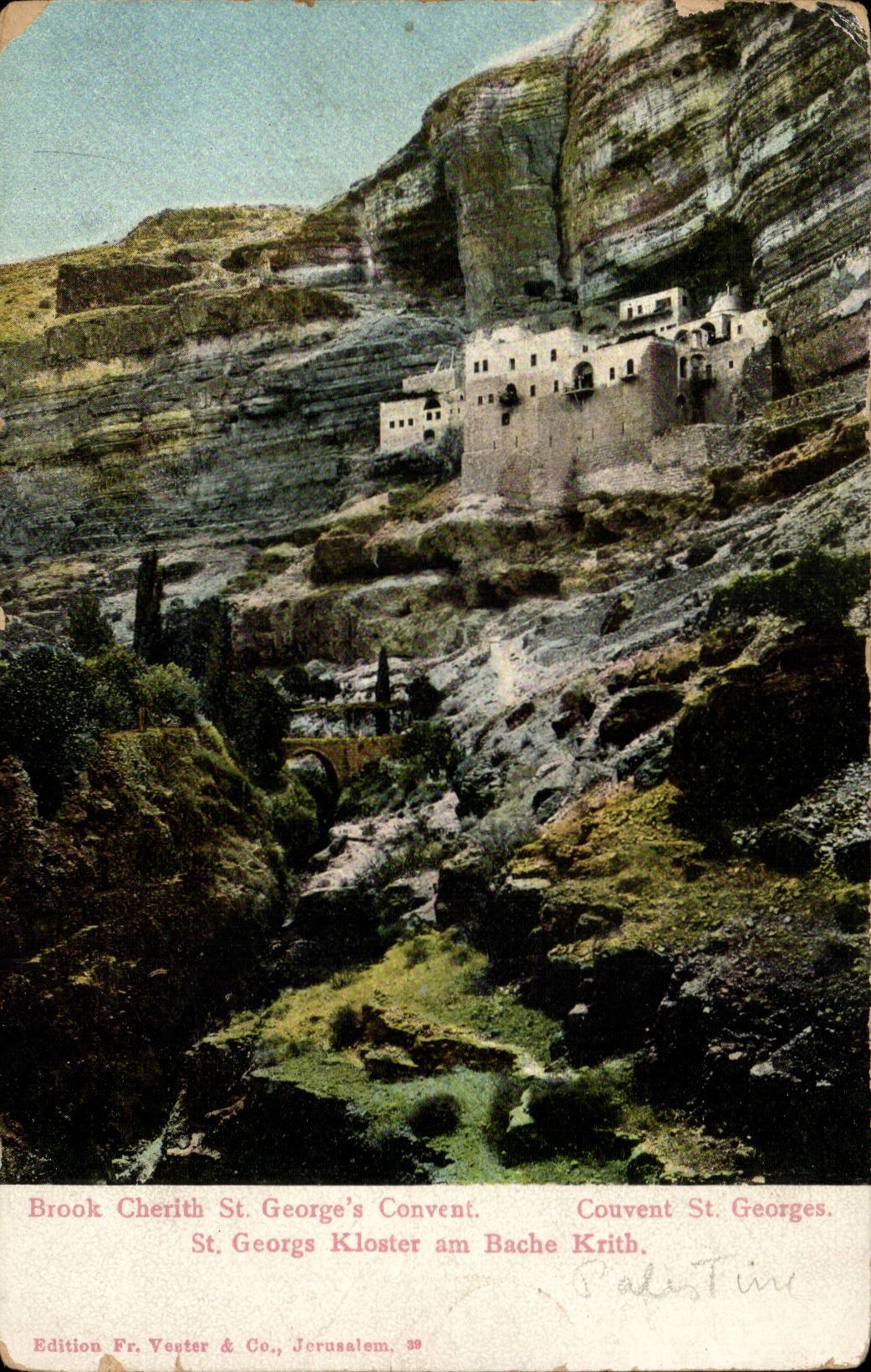 Israel - St Georges General assembly of Freemasons - Convent of St George - St Georgs Kloster CPA