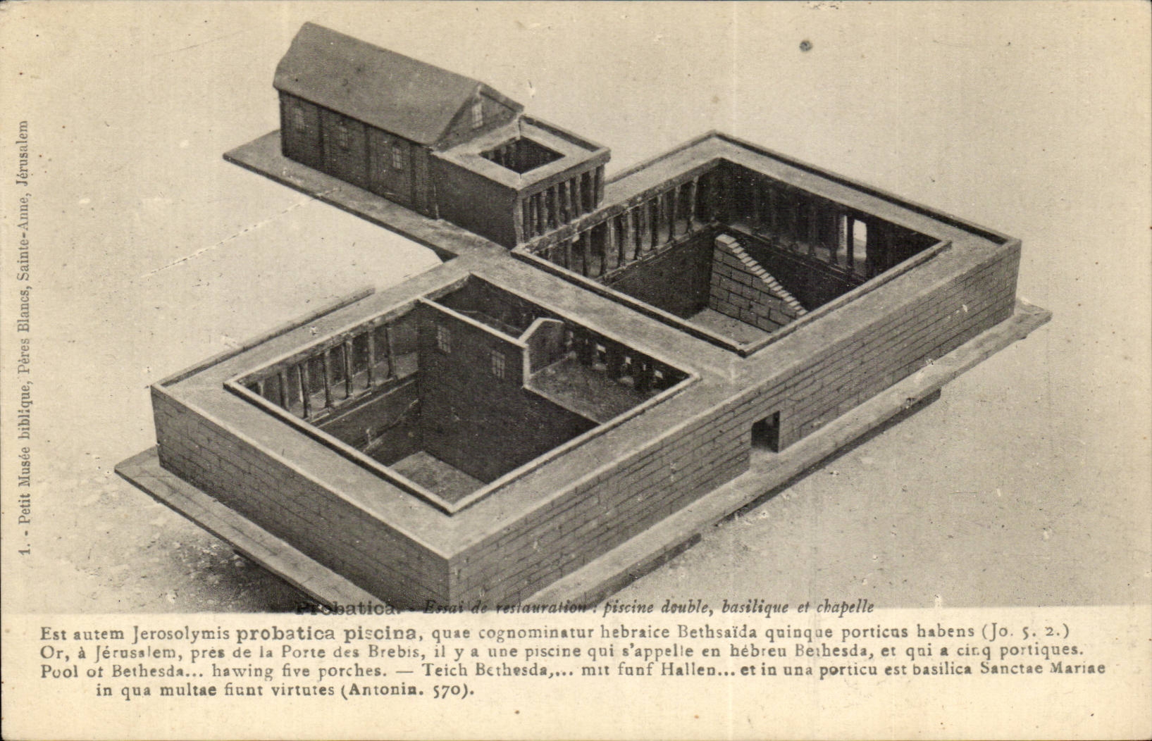 Israel - Jerusalem - nah an dem Gatter des Mutterschafs - Bethsda Swimmingpool - Lachen weg von Bethesda CPA