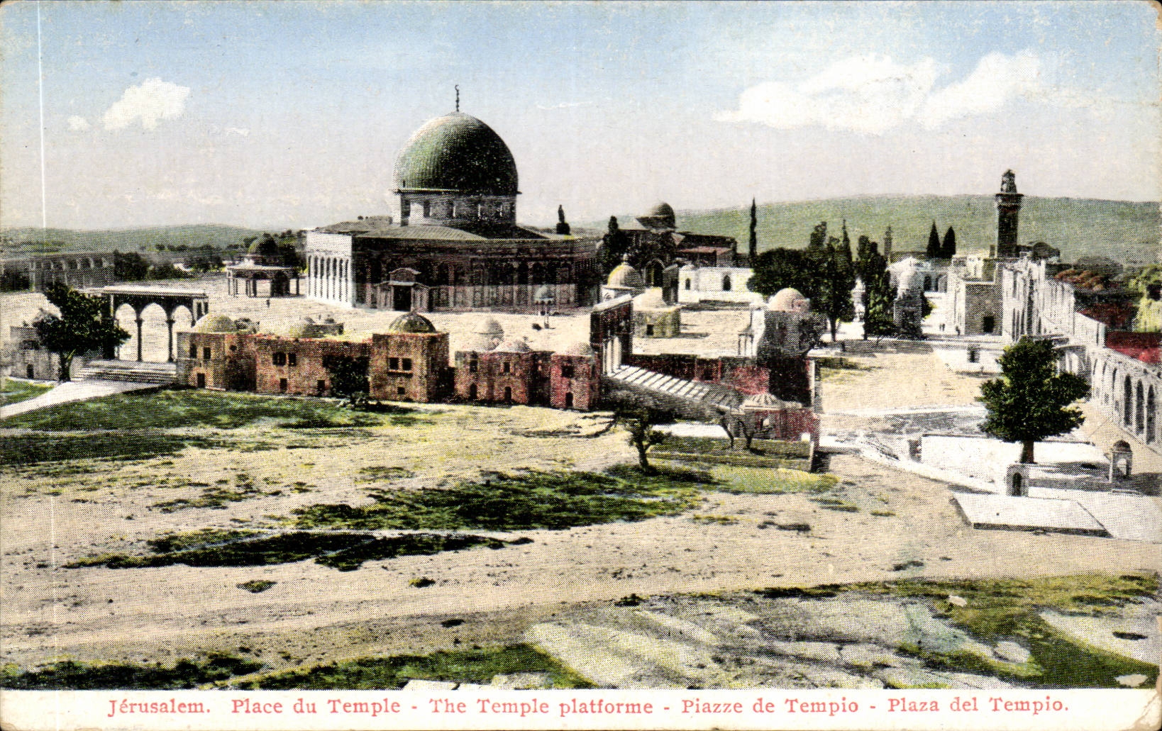 Israel - Jerusalem - Ort des Tempels - das Tempel platforme - CPA