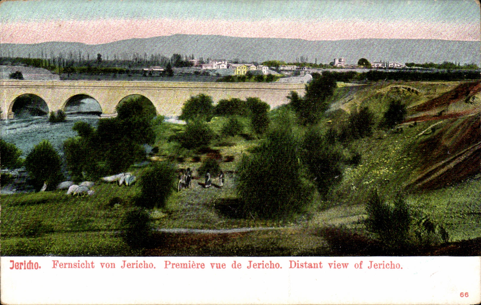 Israel - Jerusalem - Distant view off Jericho - First sight of Jericho CPA