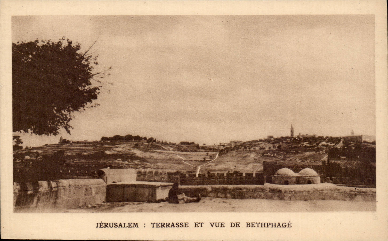 Israel - Jerusalem - Terrace and Sight of Bethphage - CPA