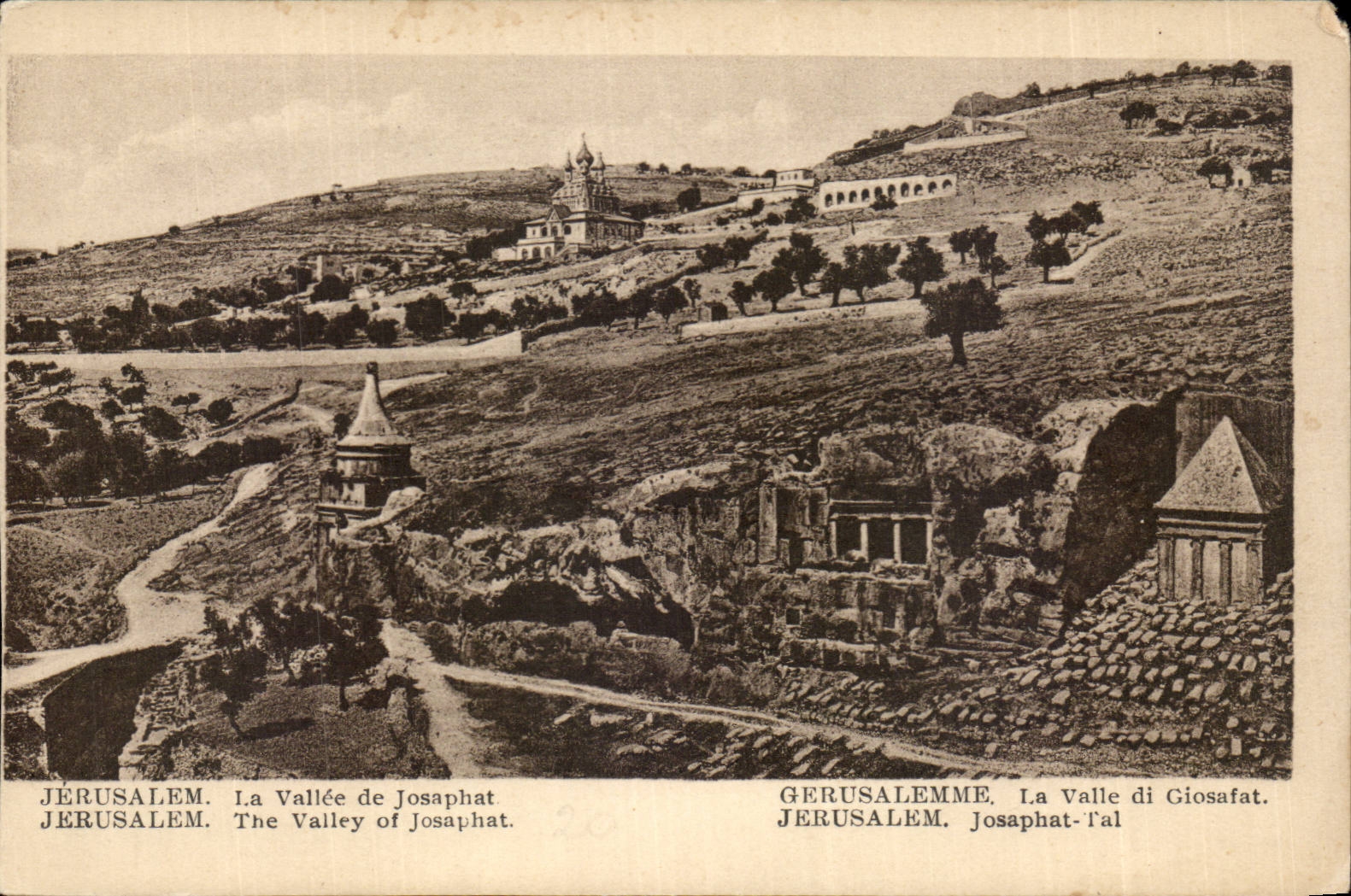 Israel - Jerusalem - the Valley of Josaphat - The Valley off Josephat - CPA