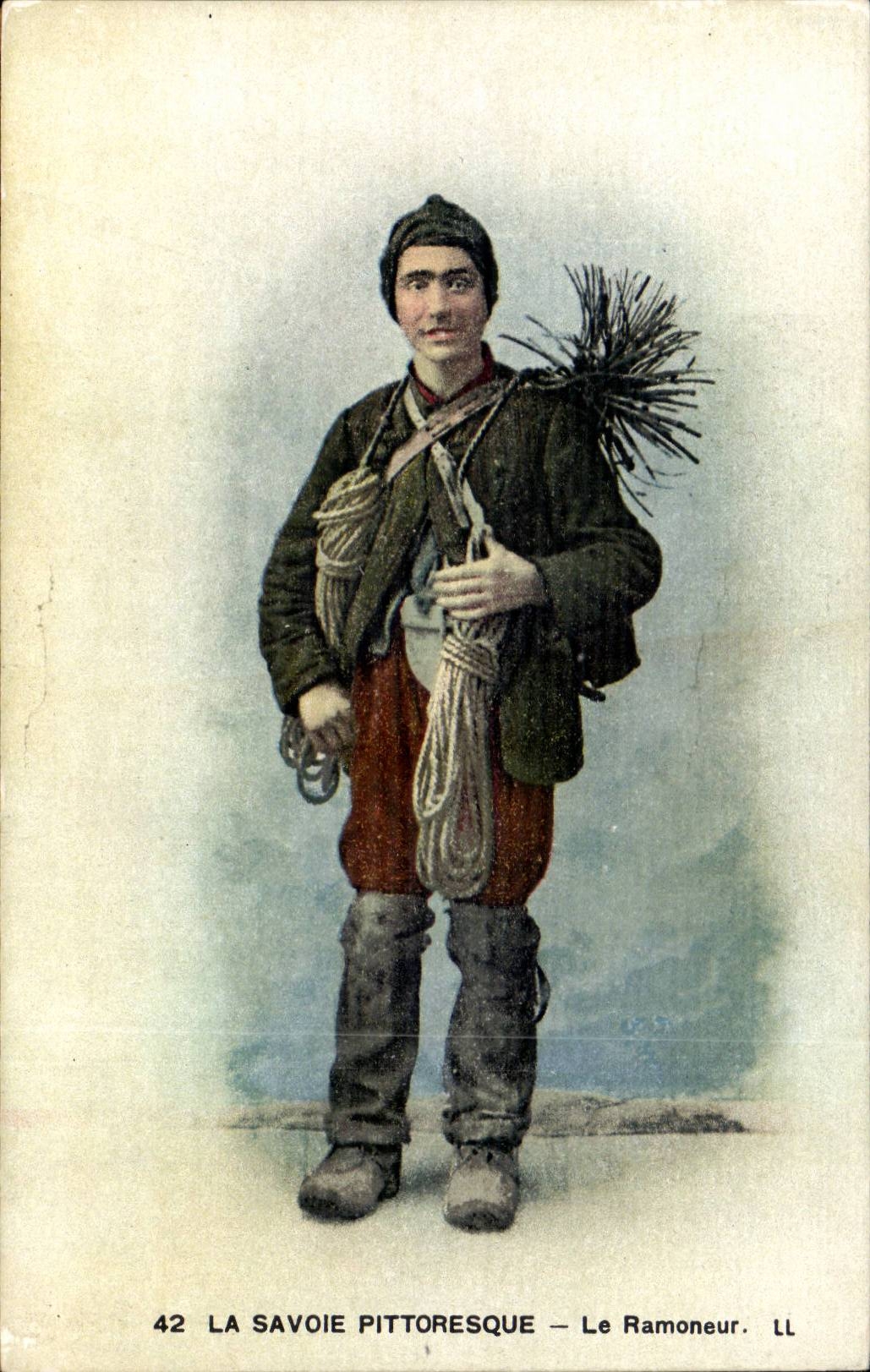 Picturesque Savoy - the Chimney sweeper - Chimney Sweep - Schornsteinfeger - CPA (trade)
