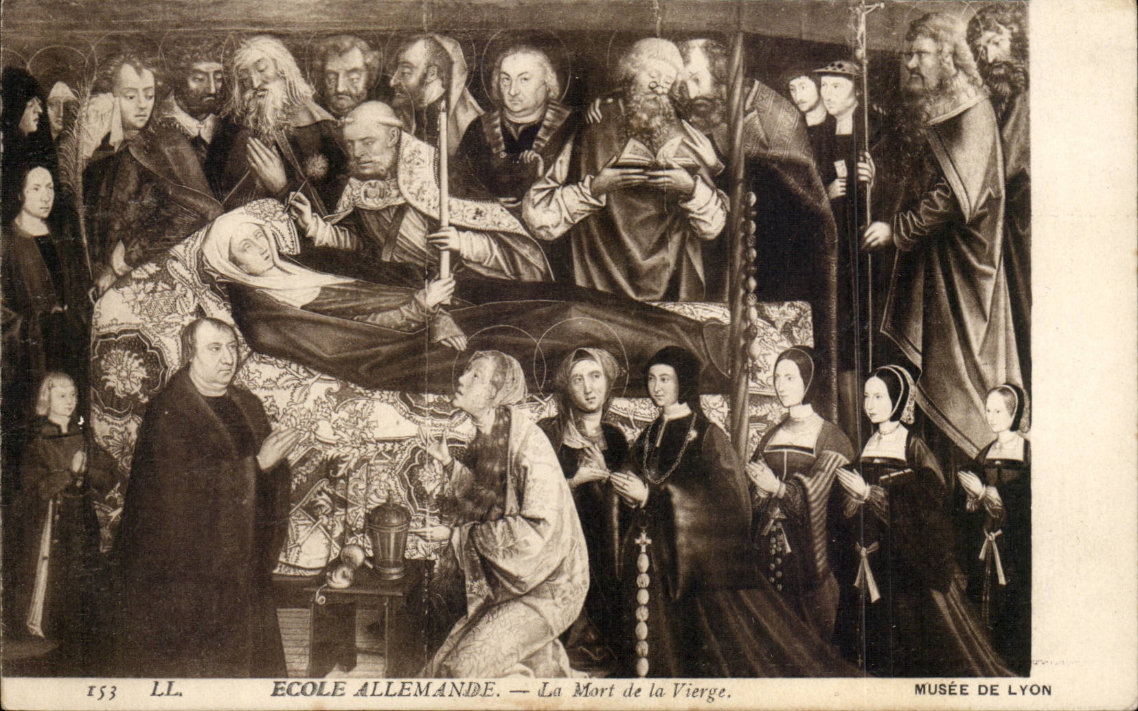 Lyon - Museum von Lyon - Tabelle - Kunst - deutsche Schule - gestorben an der Jungfrau - CPA