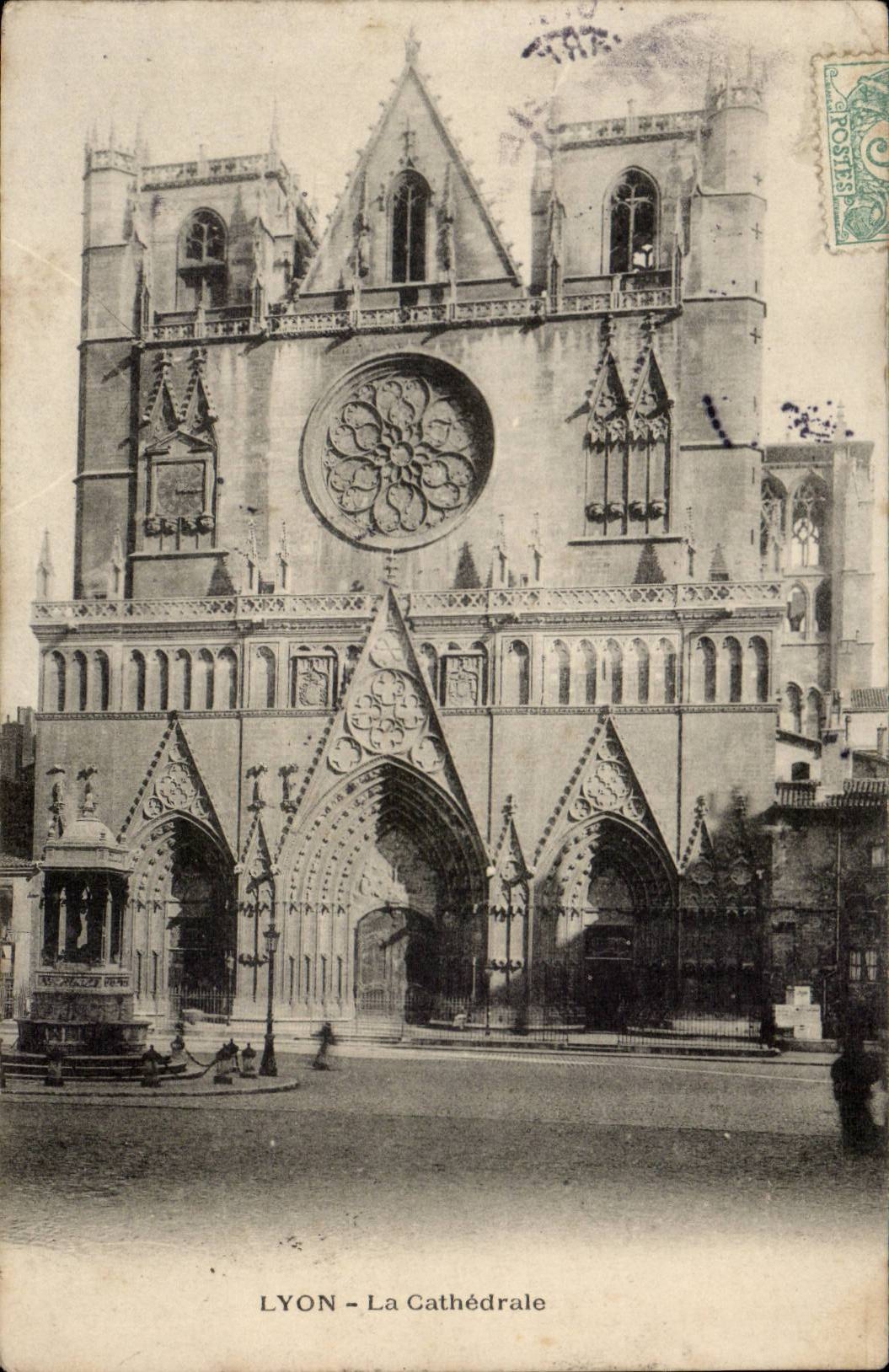 Lyon - die Kathedrale - CPA