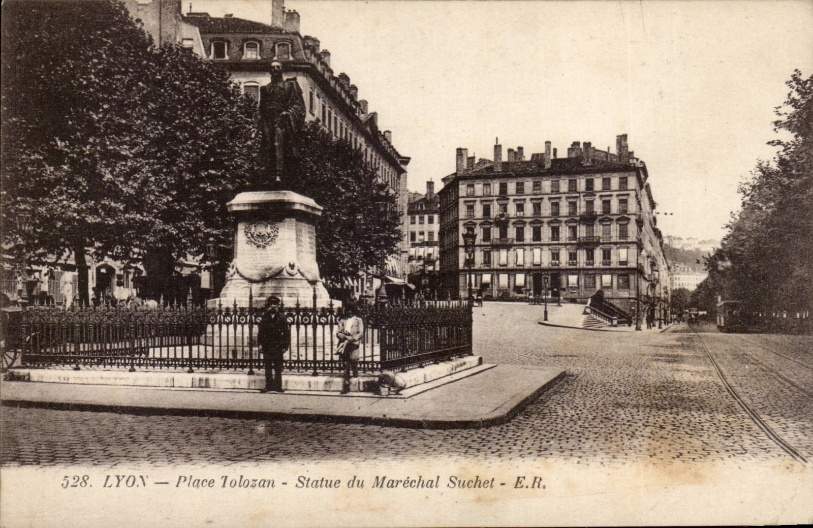 Lyon - Tolozan Platz - Statue des Suchet Marschalls - CPA