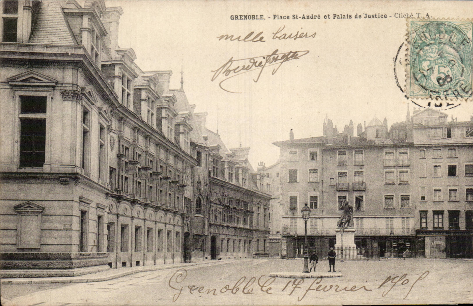 Grenoble - Place St Andre - Law courts - CPA