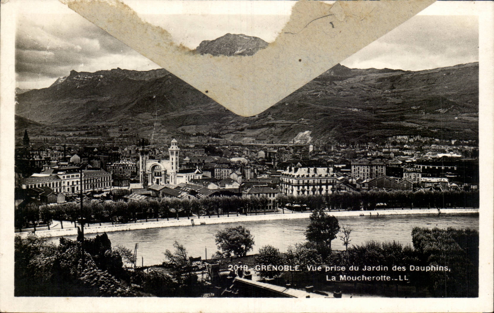 Grenoble - Seen from of the Garden of Duphins and Moucherotte - CPA