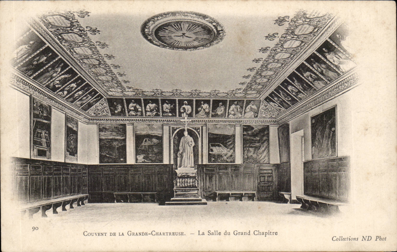 Brut grosses Chartreuse - der Raum von grossem das Kapitel - CPA