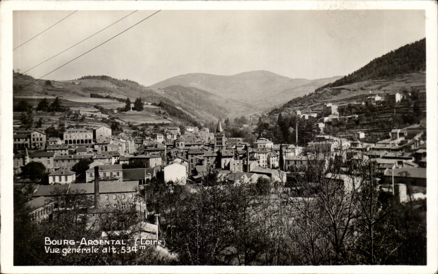 Stadt - silbrig - Ansicht - CPA