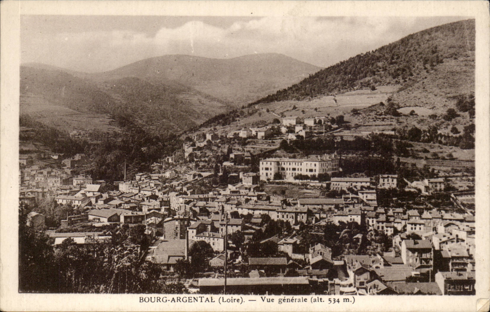 Stadt - silbrig - Ansicht - CPA