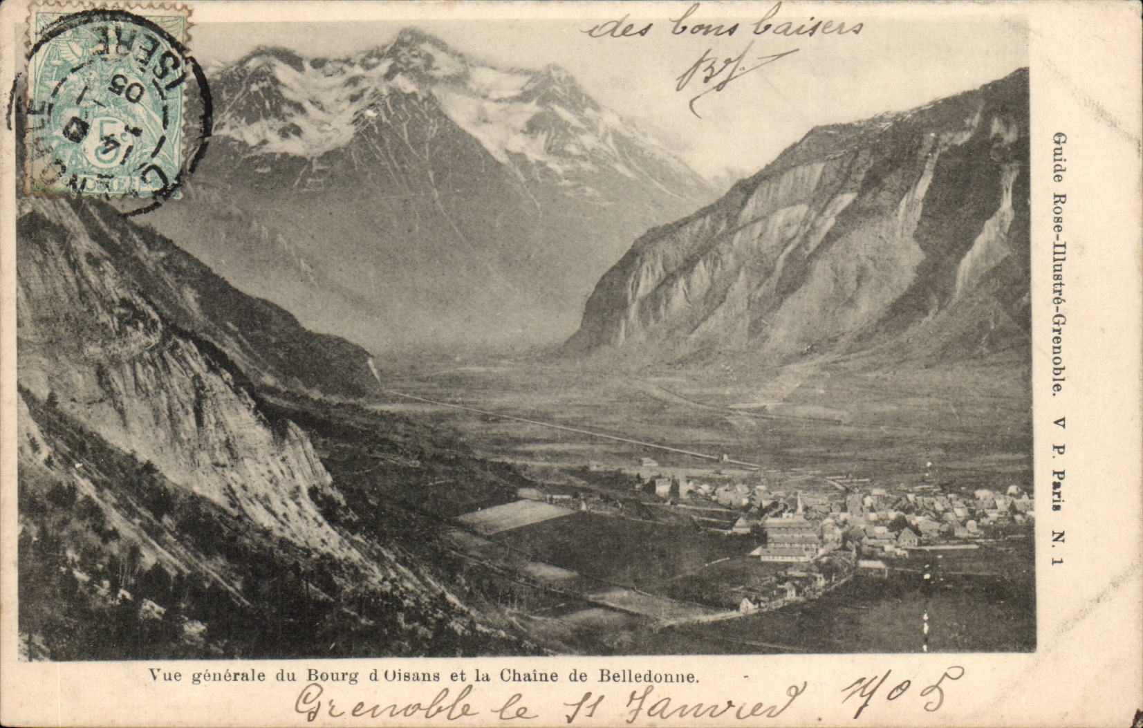 View Borough of Oisans to the Chain of Belledonne - - CPA